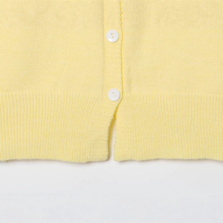 Damen Feinstrick-Cardigan mit integrierter Kontrast-Kapuze und durchgehender Knopfleiste Drune