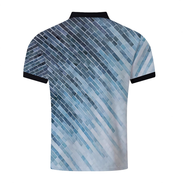 Herren Poloshirt mit dynamischem Grafikdesign Drune