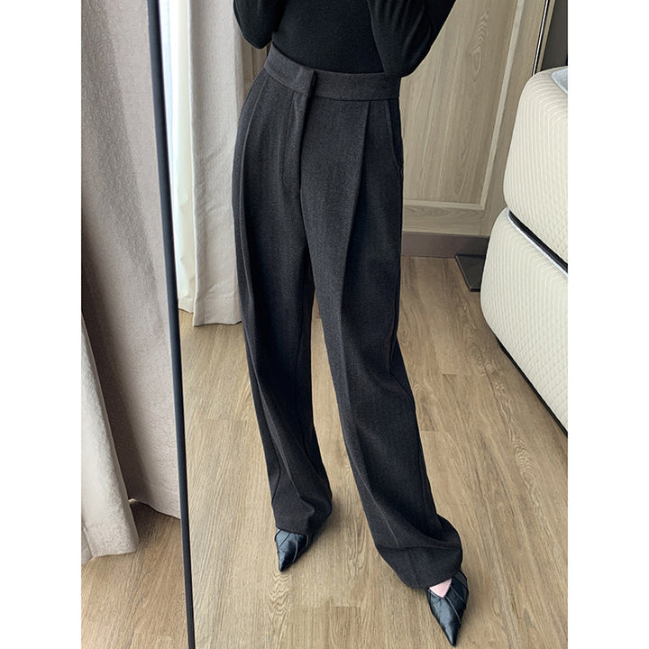 Damen Elegante Hoch taillierte Hose Drune