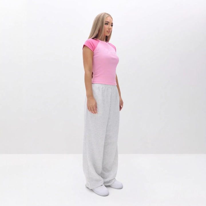 Damen Sportliches T-Shirt mit abgerundetem Schnitt Drune