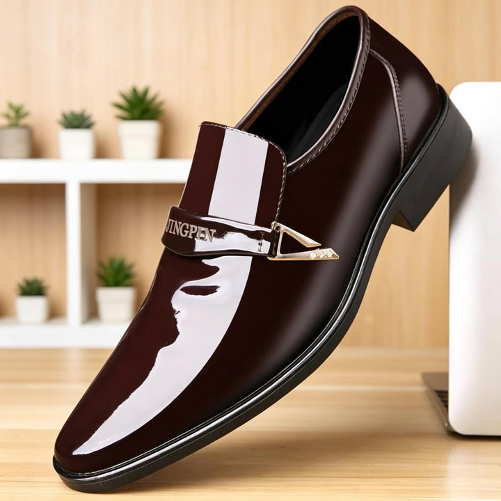 Herren Elegante und stilvolle Lacklederschuhe Drune