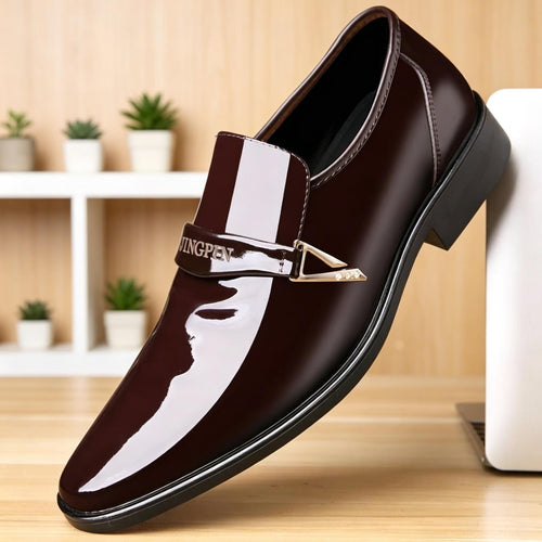Herren Elegante und stilvolle Lacklederschuhe Drune
