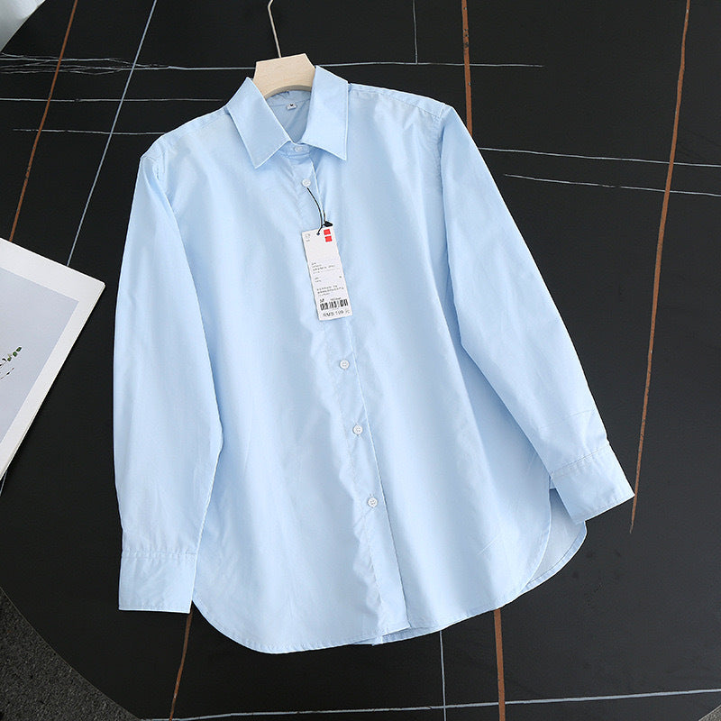 Damen Elegante und luftige Bluse mit modernem Kragen Drune