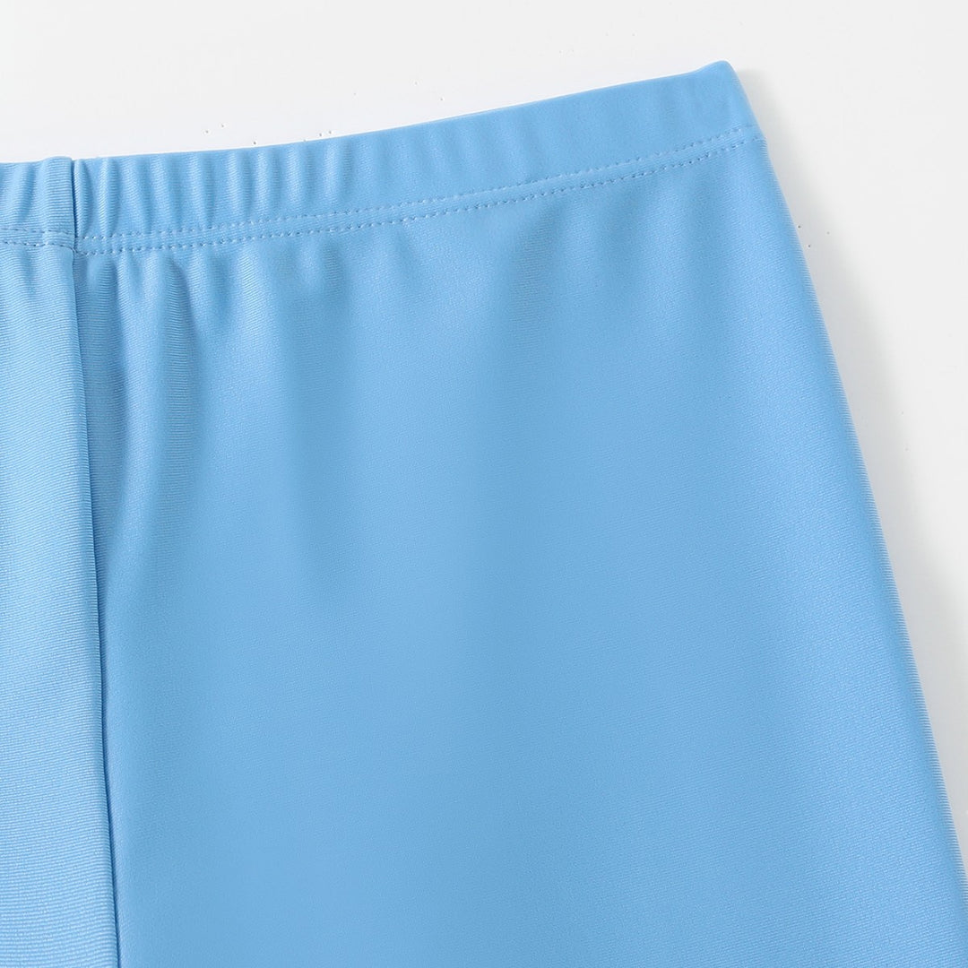 Damen Sportliches Schwimmanzug-Set mit langärmligem Oberteil und figurbetonenden Leggings Drune