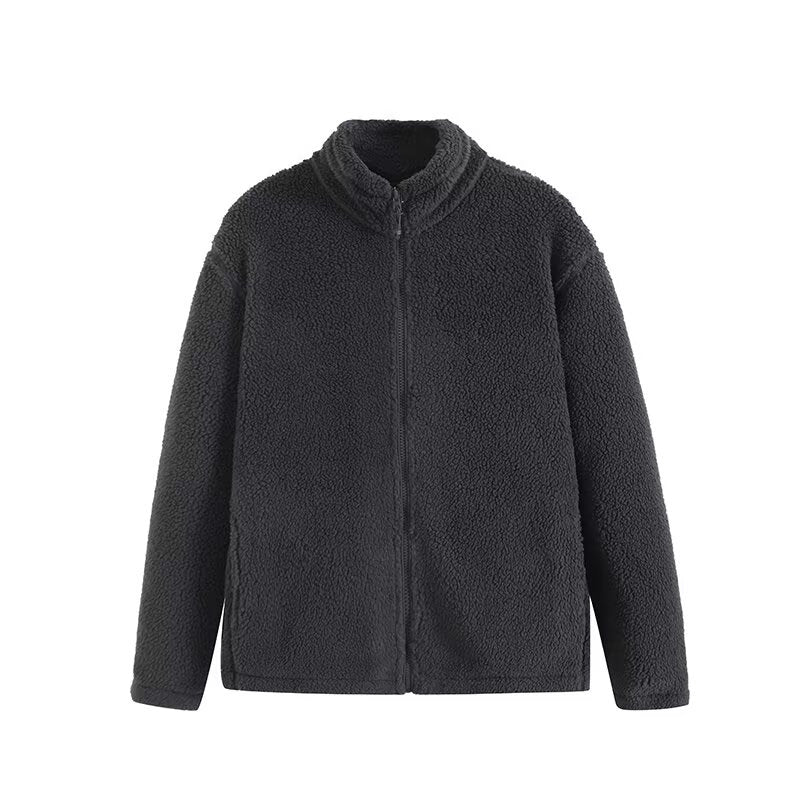 Damen Fleecejacke mit hohem Kragen und praktischen Reißverschlusstaschen Drune