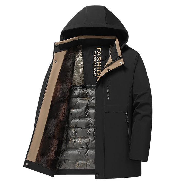 Herren Isolierte Winterjacke mit hochschließendem Kragen Drune