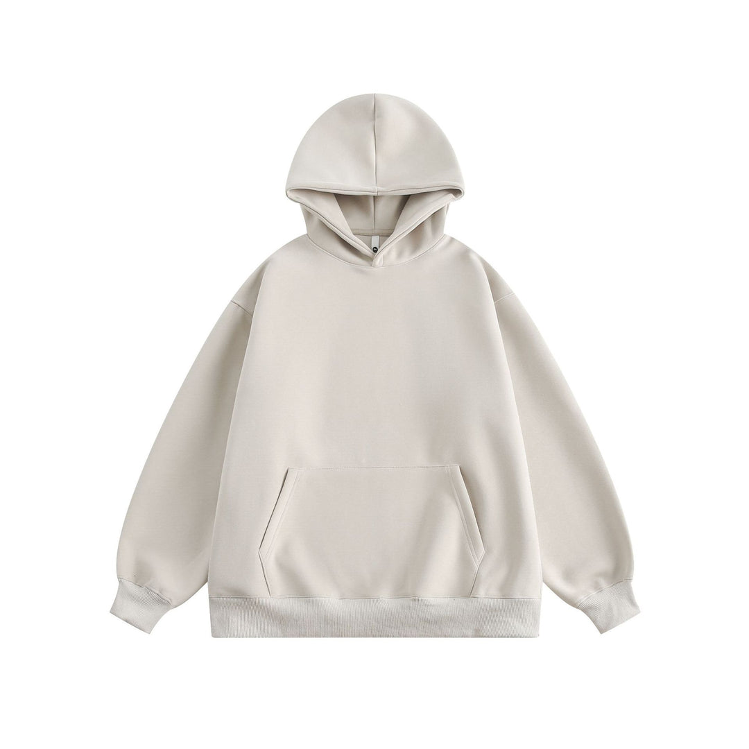Unisex Oversize Kapuzenpullover aus schwerem Scuba‑Fleece mit Kängurutasche Drune