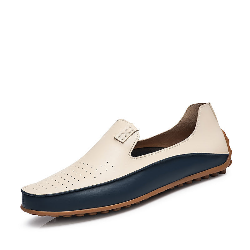 Damen eleganter Driving‑Mokassin mit weichem Lederlook, gepolstertem Komfortfußbett und profiliertem Noppenlaufsohle Drune