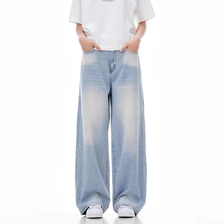 Damen Weit geschnittene Casual Jeans Drune