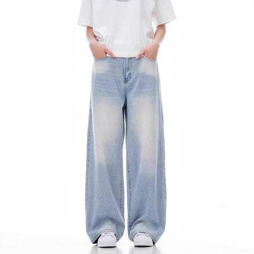 Damen Weit geschnittene Casual Jeans Drune