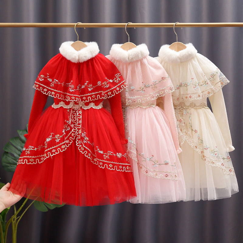 Damen Spitzenbesetztes Festkleid Drune