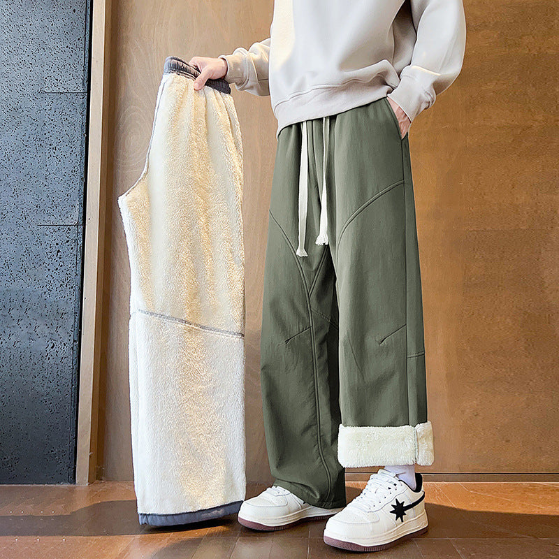 Unisex Plüschige Relaxed Fit Freizeithose