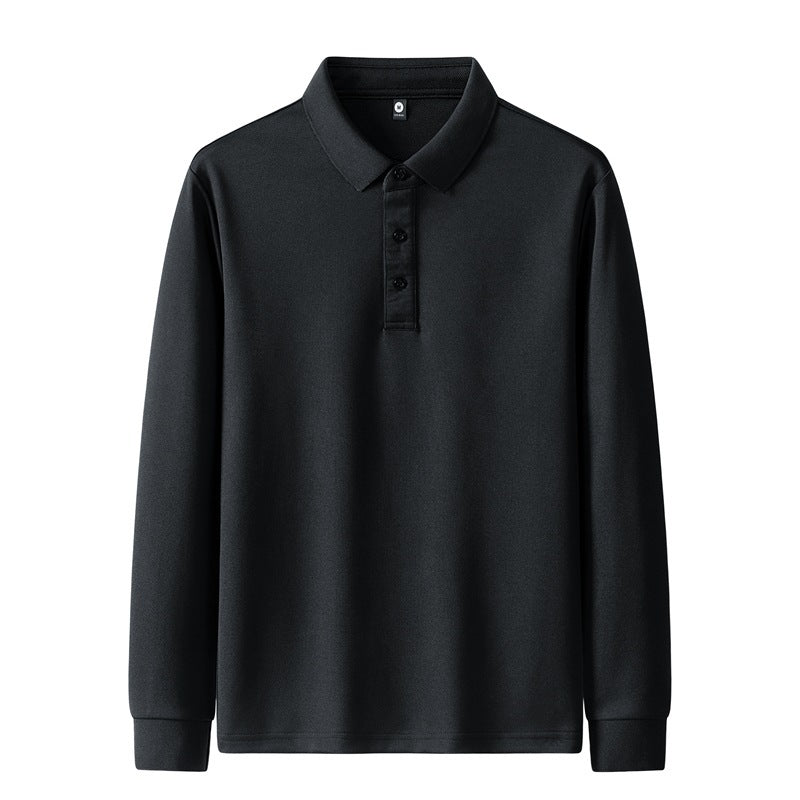 Damen Poloshirt mit langem Arm und Knopfdetails Drune