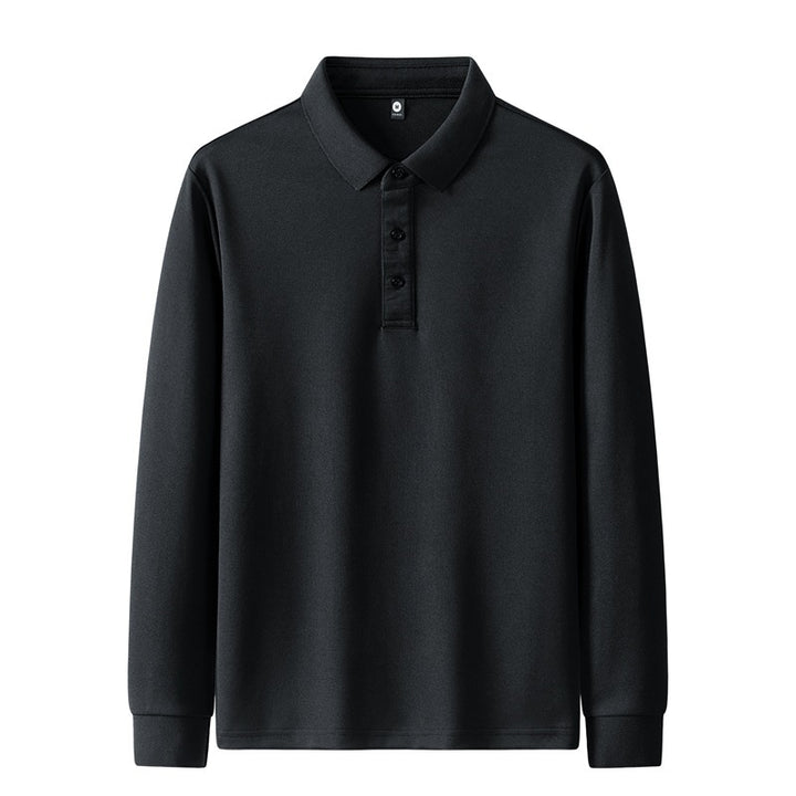 Damen Poloshirt mit langem Arm und Knopfdetails Drune