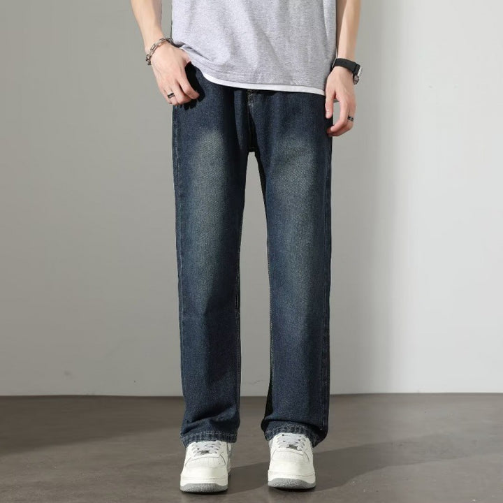 Herren Bequeme Relaxed Fit Jeans Drune