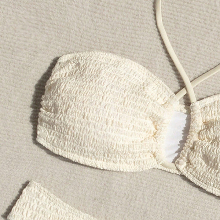 Damen Bandeau-Bikini-Set mit raffinierten Rüschendetails Drune