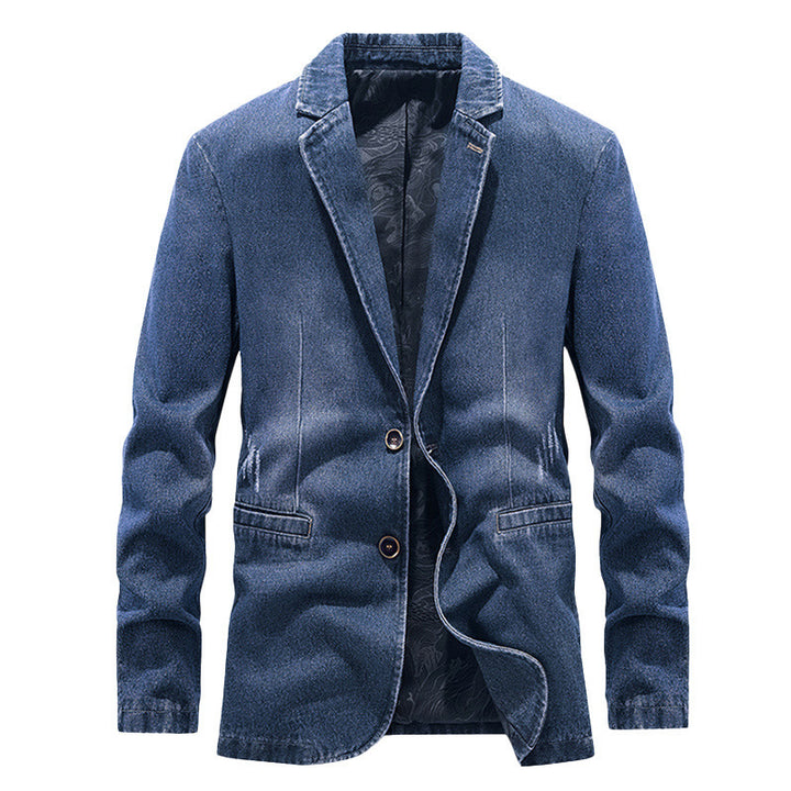Herren Modische Denim Blazer Drune