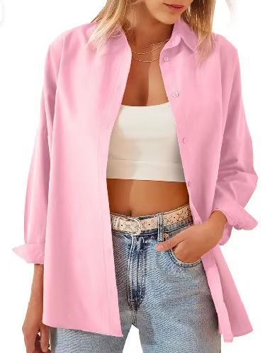 Damen Hemdbluse im lässigen Schnitt mit langen Ärmeln und modernen Details Drune