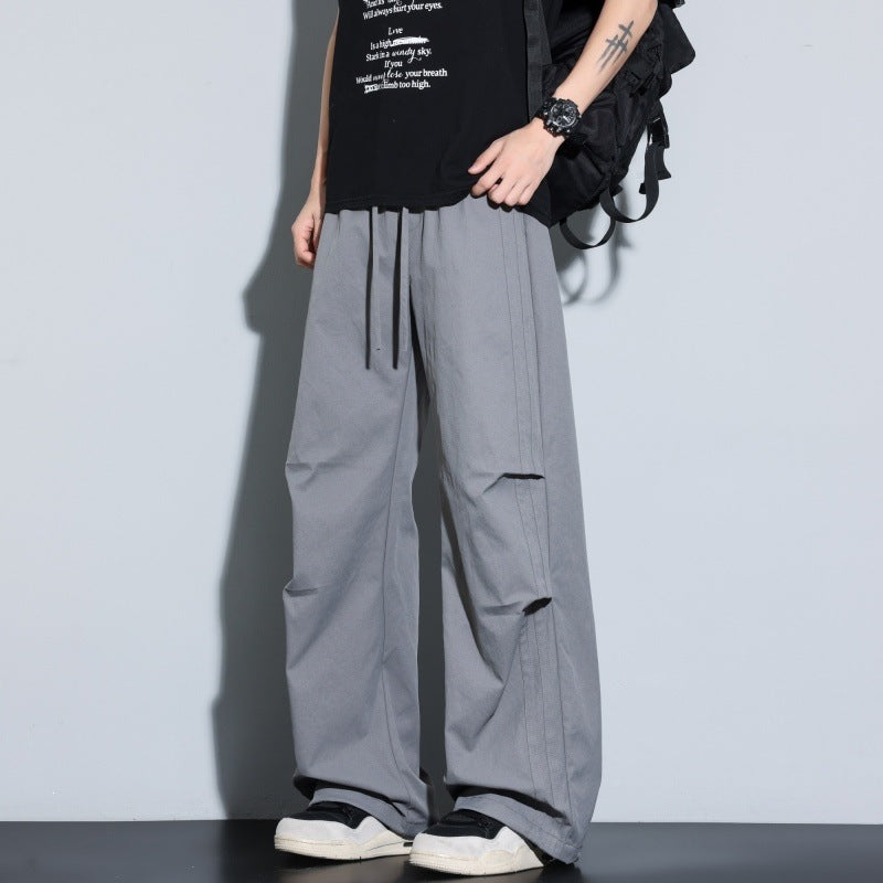 Damen Weite Lagen-Loungehose mit Cargo-Details & elastischem Tunnelzug Drune