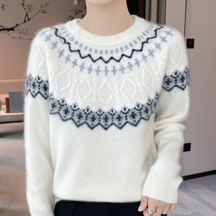 Damen Kuschelnder Strickpullover Drune