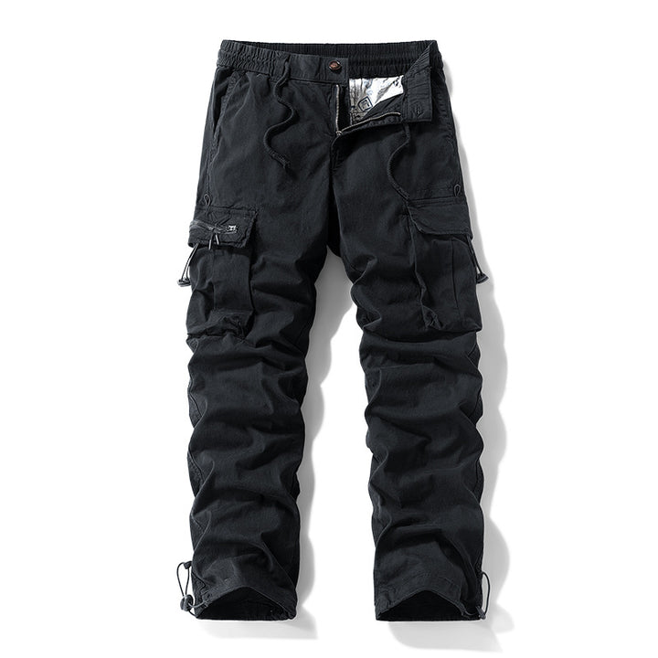 Herren Robuste Cargo‑Hose im Tactical‑Utility‑Stil mit elastischem Bund und Multifachtaschen Drune