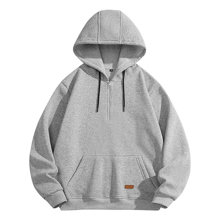 Herren Sportlicher Kapuzenpullover mit Reißverschluss Drune