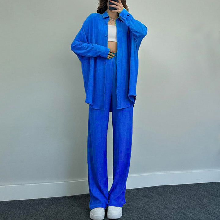 Damen lässiger Overall mit schickem Hemd Drune