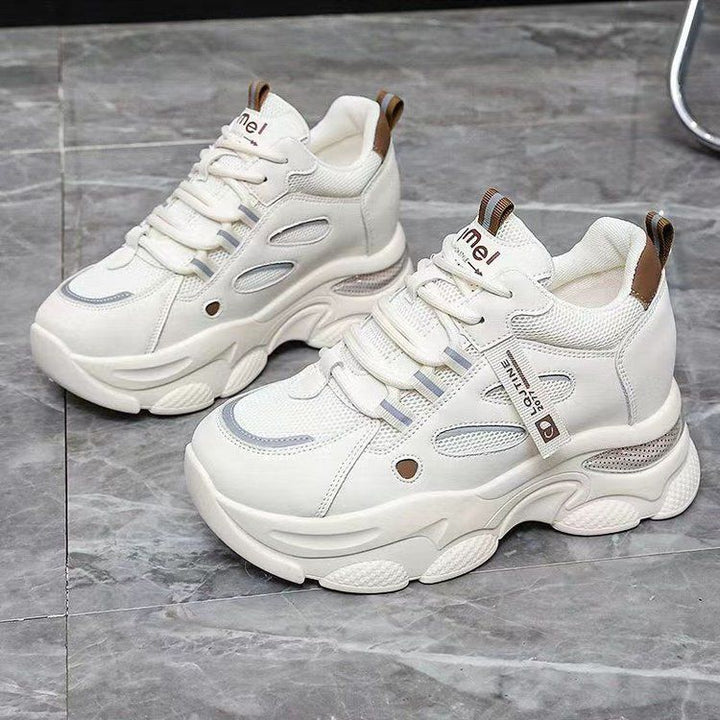 Damen Sportliche Chunky Sneakers mit atmungsaktiver Mesh-Oberfläche und dämpfender Sohle Drune