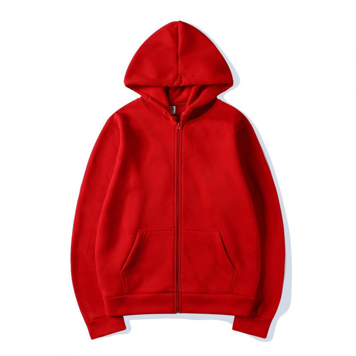 Damen Sportlicher Kapuzenpullover mit durchgehendem Reißverschluss und Tasche Drune