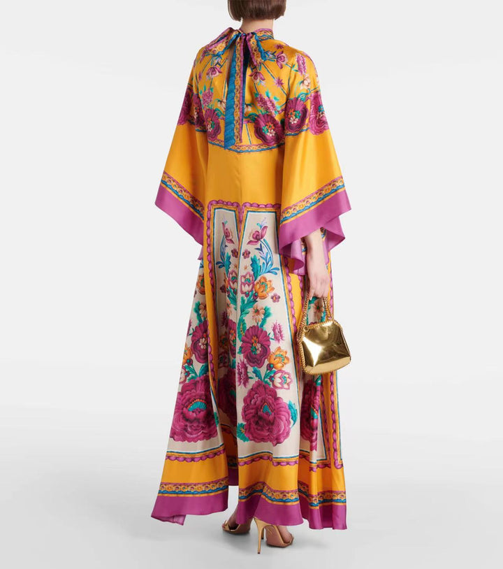 Drune | Bedrucktes Dreiviertelarmkleid