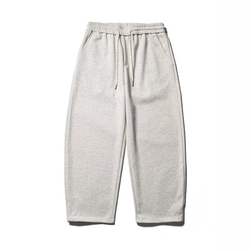 Herren Locker geschnittene Sweatpants mit elastischem Tunnelzugbund und gekürztem Bein Drune