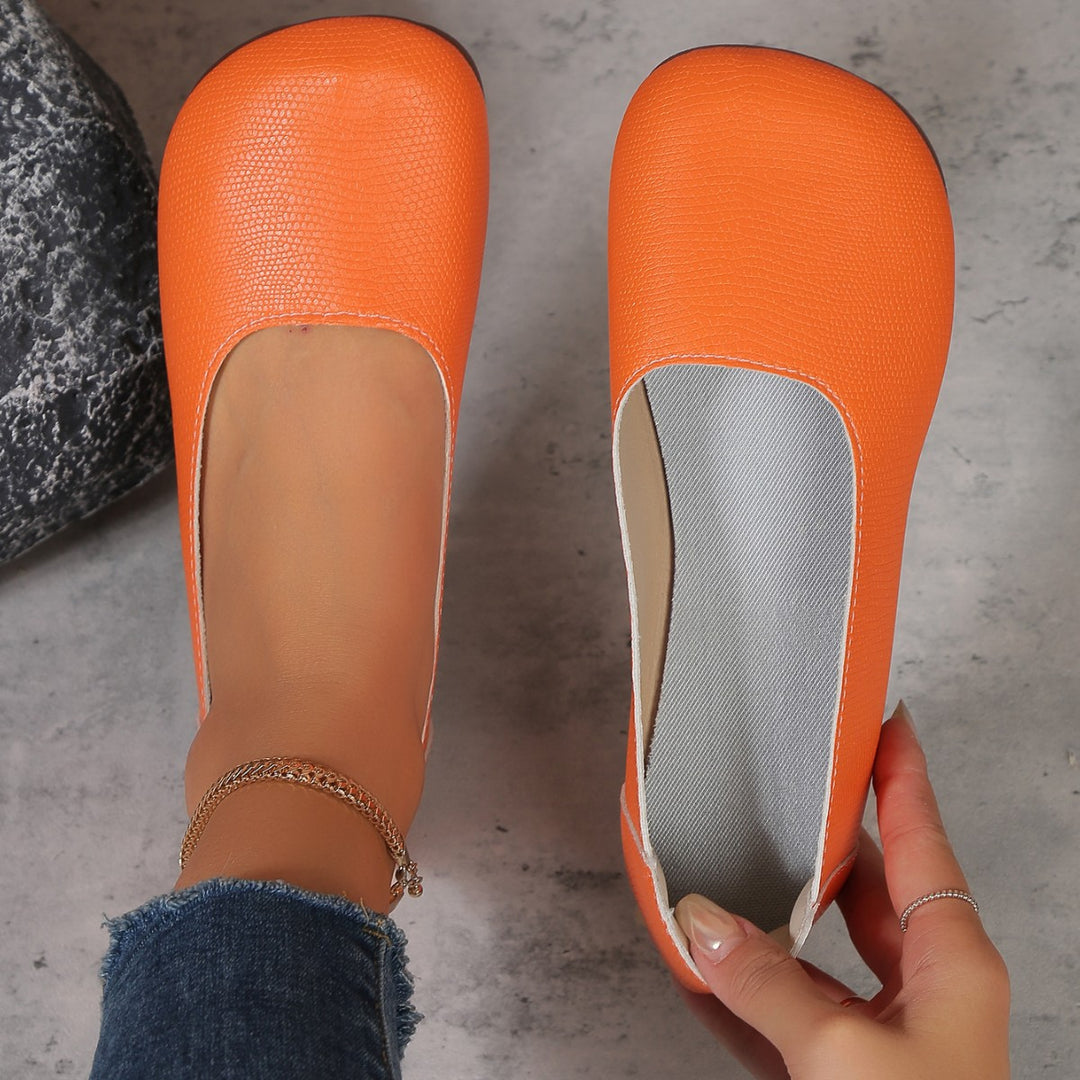Damen Texturierte Slipper mit Bequemem Fußbett Drune