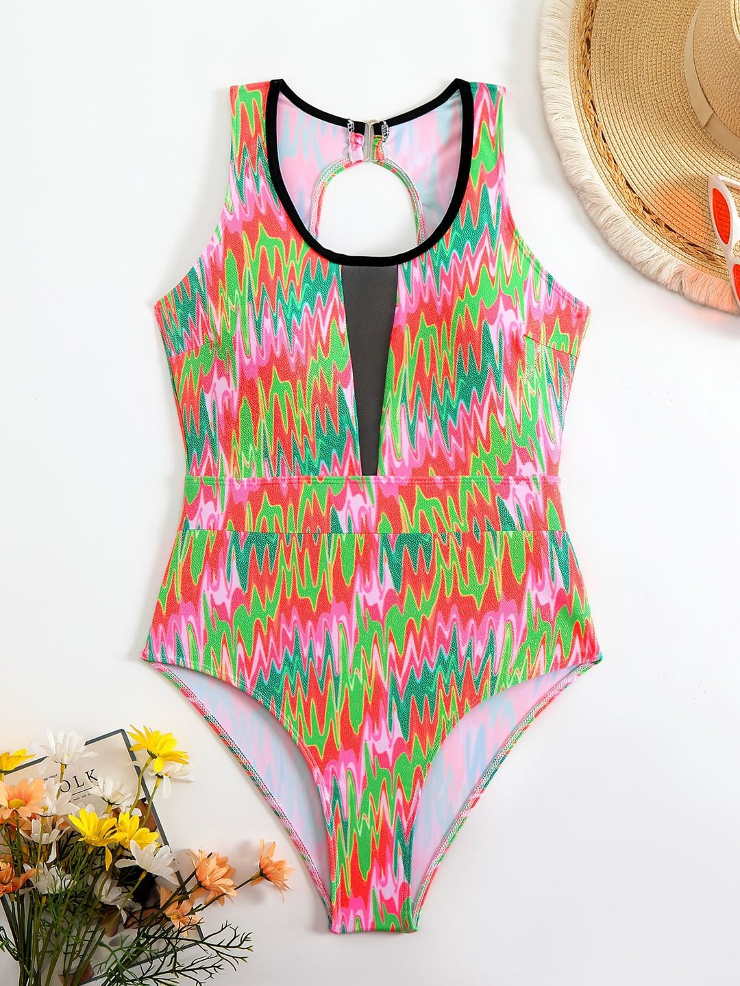 Damen Schwimmanzug mit modischem Cut-Out Drune