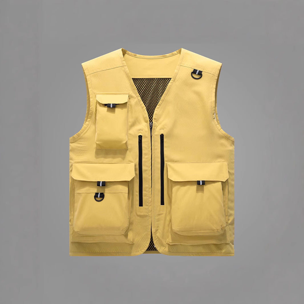 Herren Multifunktionale Outdoor-Weste mit zahlreichen Taschen Drune