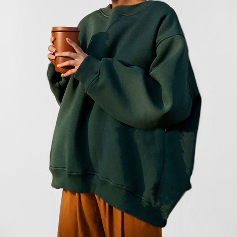 Damen oversized Sweatshirt mit weitem Schnitt und lässigem Design Drune