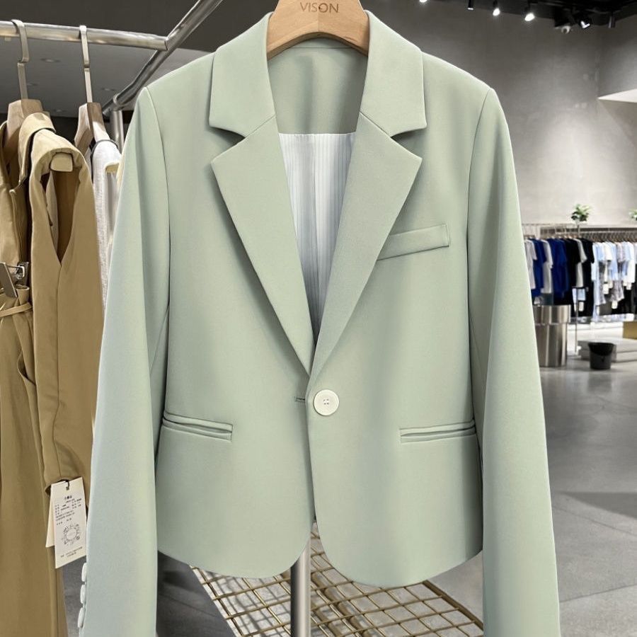 Damen Eleganter und taillierter Blazer mit schmalen Revers Drune