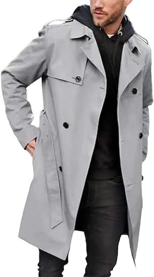 Herren Trenchcoat mit klassischem Stil Drune