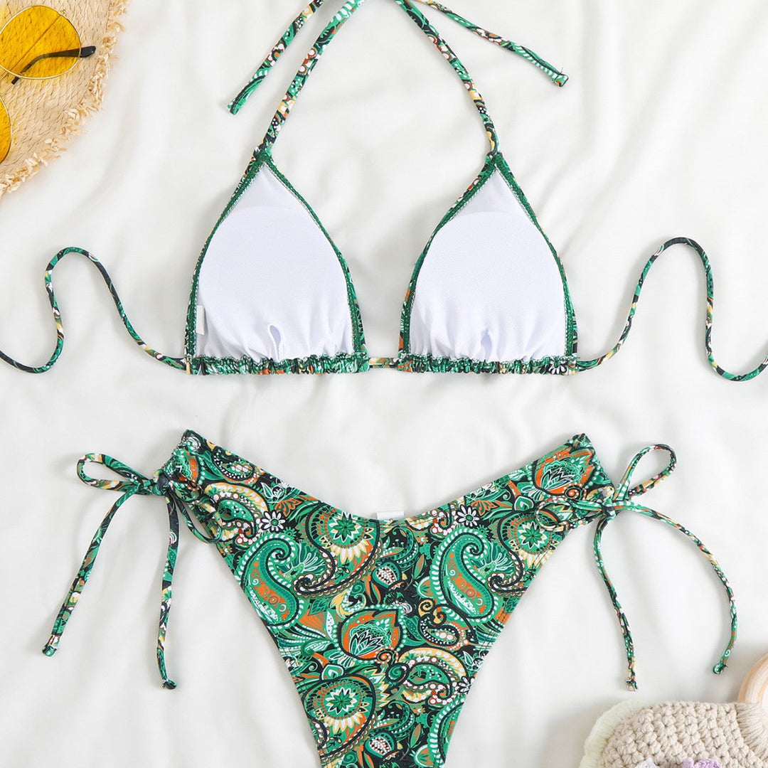 Damen Bikini-Set mit verstellbarem Triangel-Oberteil und hohem Beinausschnitt Drune