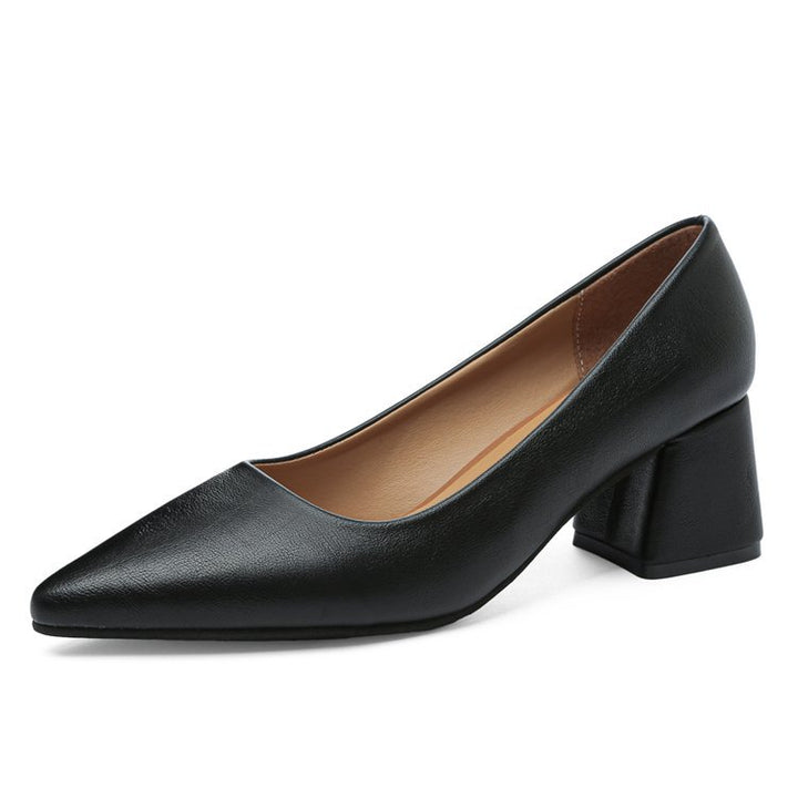 Damen elegante Blockabsatz-Pumps Drune