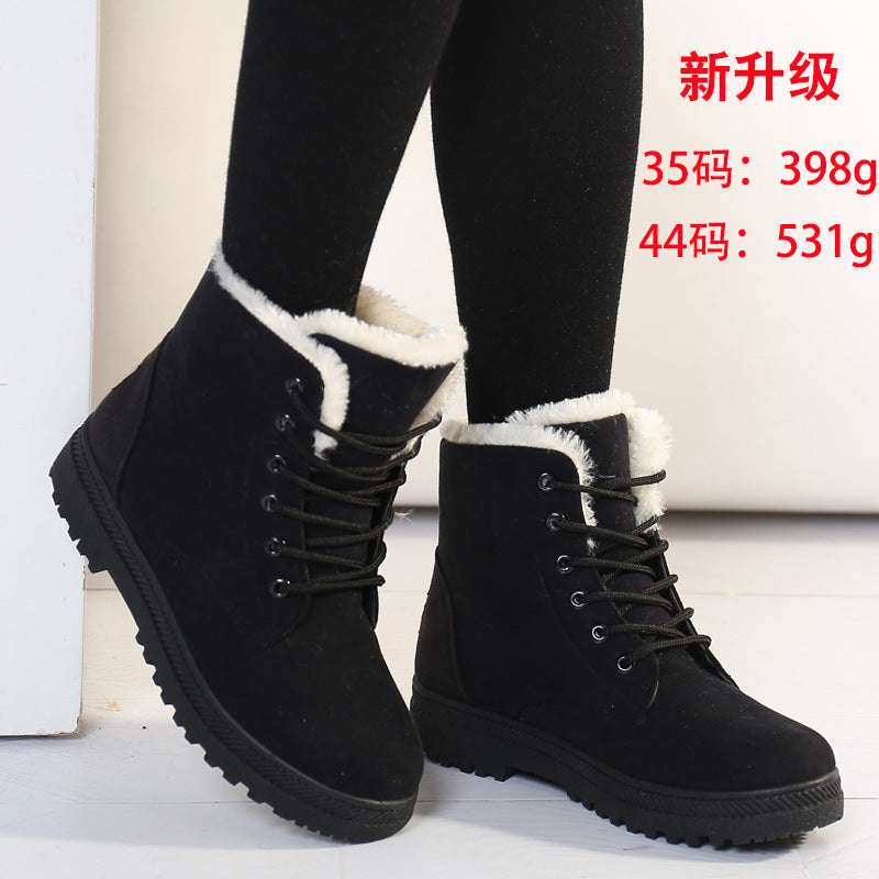 Damen Gefütterte Schnür-Ankleboots mit Teddyfutter und robuster Lug-Sohle Drune