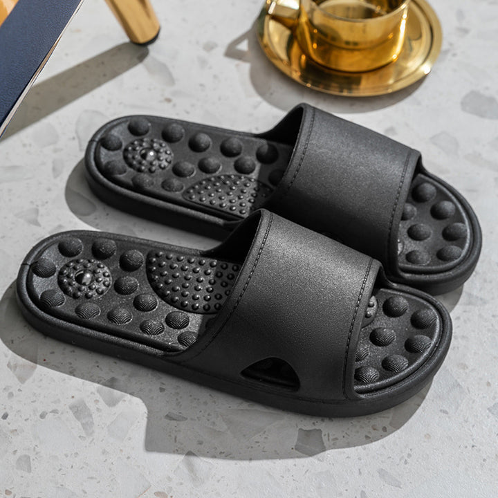 Damen Wellness-Pantoletten mit ergonomischem Fußbett und rutschfester Sohle Drune
