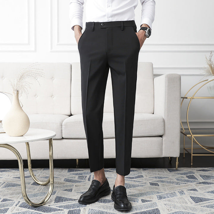 Drune | Klassische Slim Fit Hosen Für Männer
