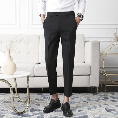 Drune | Klassische Slim Fit Hosen Für Männer