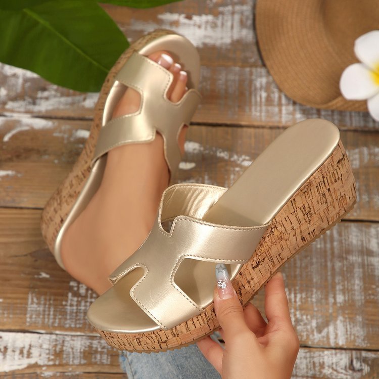 Damen Wedge-Sandaletten mit elegantem Kork-Design Drune