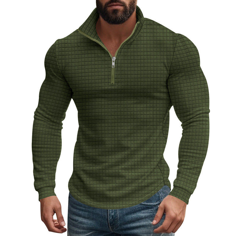 Herren Thermo-Fleecepullover mit Reißverschluss und strukturiertem Design Drune