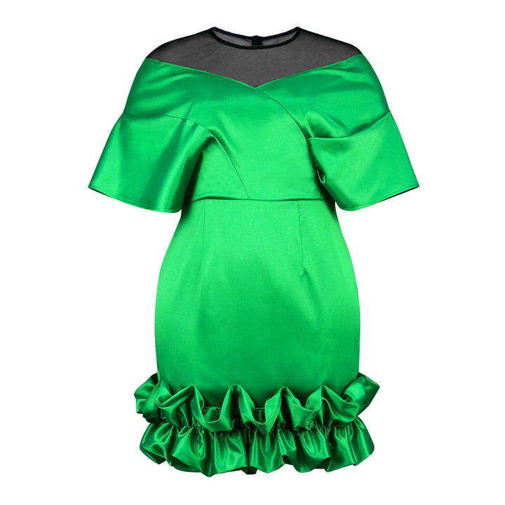 Damen Abendkleid mit voluminösen Rüschensäumen Drune