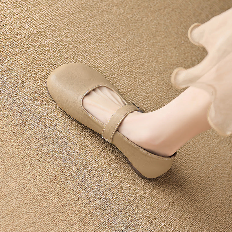Damen Mary Jane Schuhe mit verstellbarem Riemen und bequemem Fußbett Drune