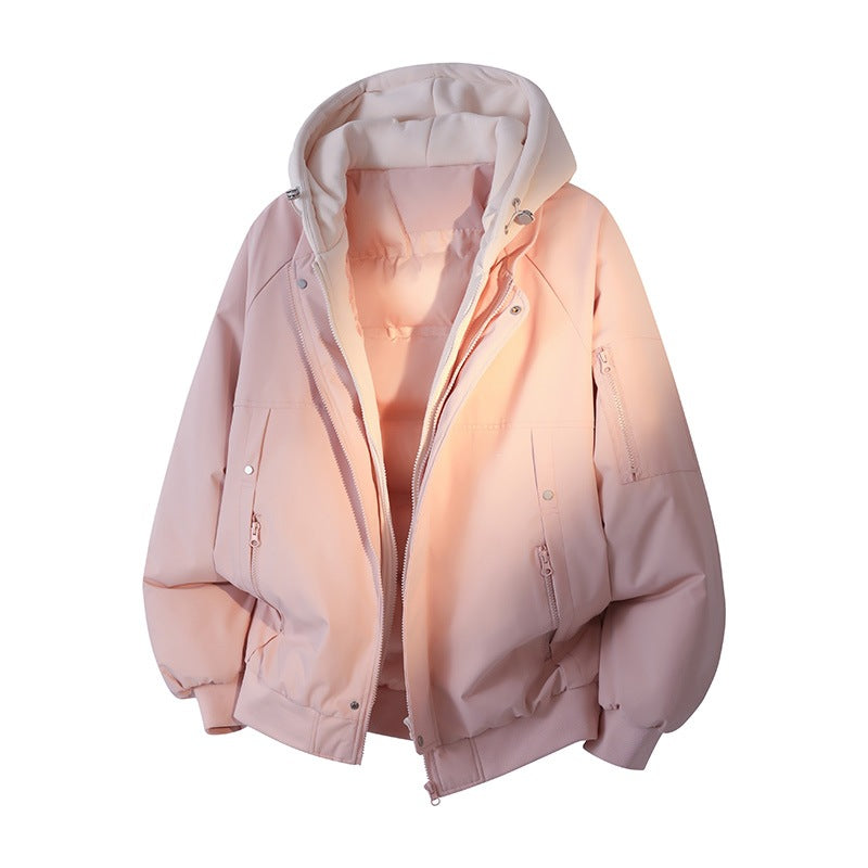 Herren Wasserabweisende Layering-Bomberjacke mit herausnehmbarer Kapuzen-Innenjacke Drune