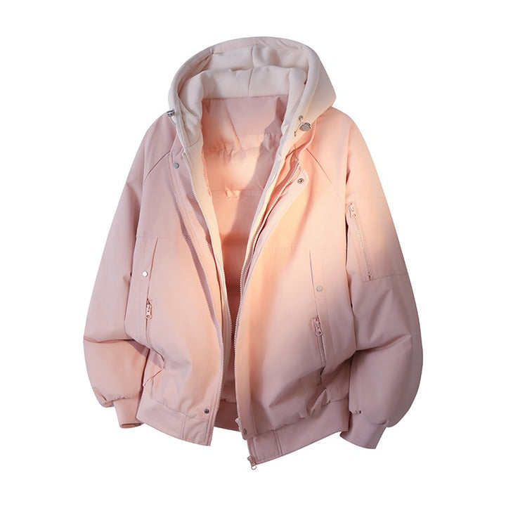 Herren Wasserabweisende Layering-Bomberjacke mit herausnehmbarer Kapuzen-Innenjacke Drune