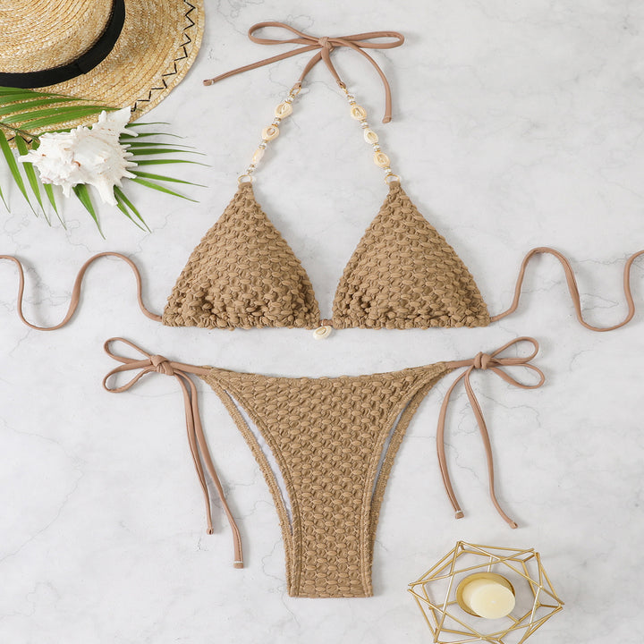 Damen Geflochtener Bikinis mit charmanten Details Drune